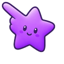 Minimal Gradient Purple Star Pointer