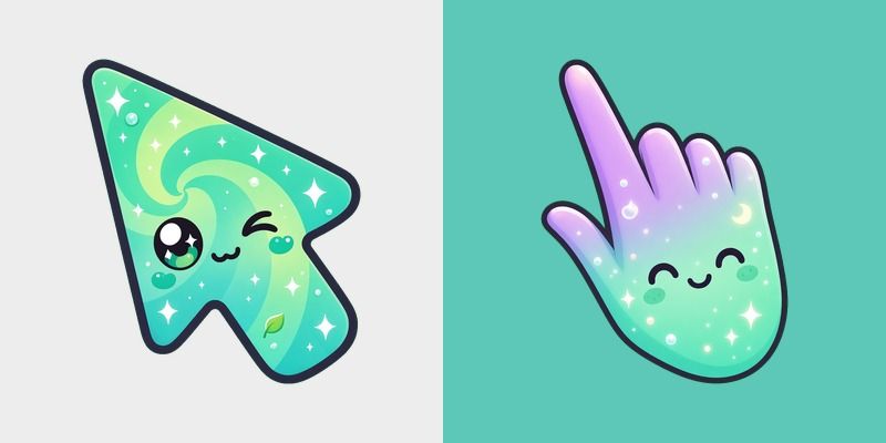 Mint Aurora Cursor