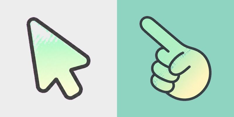 Mint Cream Wash custom cursor pack preview for Chrome, Edge and Windows