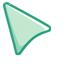 Mint Gel Bubble Cursor Default