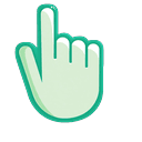 Mint Gel Bubble Cursor Pointer