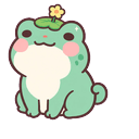 Mint Pop Frog Cursor Default