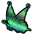Mint Space Hand Butterfly Pointer