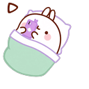 Molang Chilling Bed Phone Cursor Default