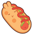Molang Ketchup and Molang Hot Dog Default