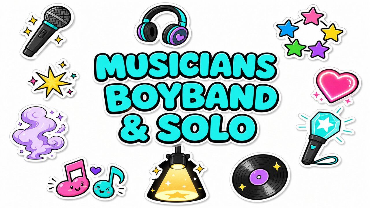 Musicians Boyband & Solo - Custom cursor collection preview