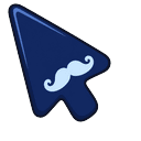 Navy Mustache Default