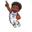 NBA Knicks Sixers Dunk Pointer