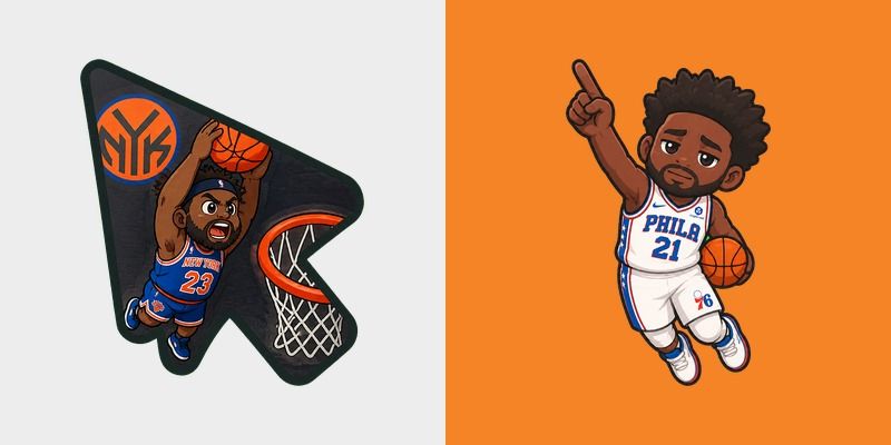 NBA Knicks Sixers Dunk