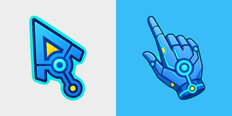 Neon Circuit Arrow