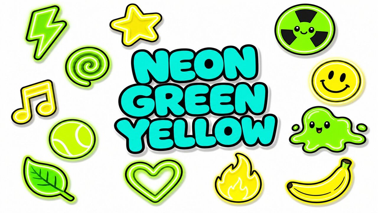 Neon Green & Yellow - Custom cursor collection preview