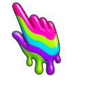 Neon Rainbow Melt Pointer