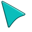 Ocean Teal Chunky Cursor Default