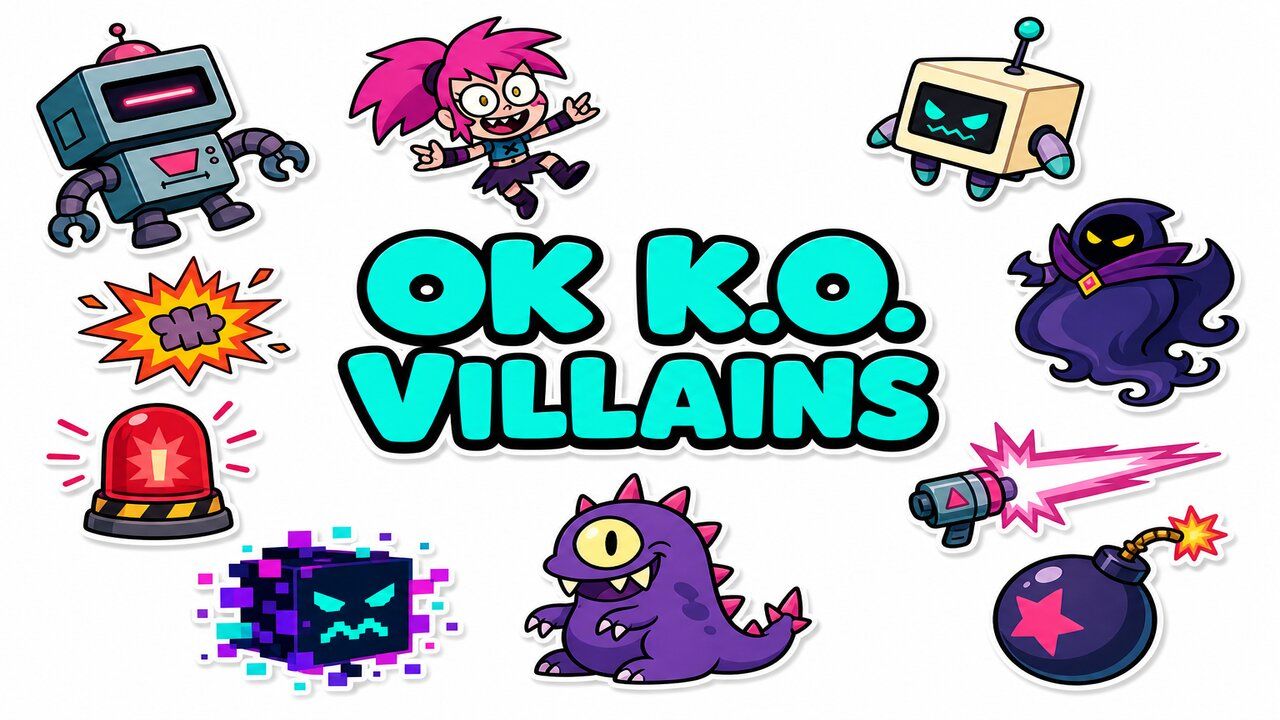 OK K.O. Villains - Custom cursor collection preview