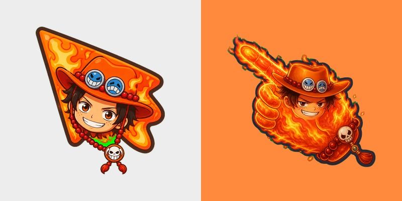 Cursor pack preview: One Piece Ace Fire Fist