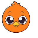 Orange Opila Bird Default