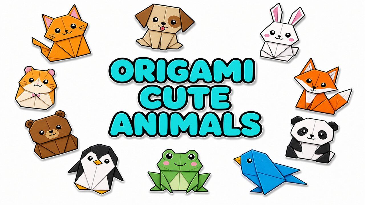 Origami Cute Animals - Custom cursor collection preview