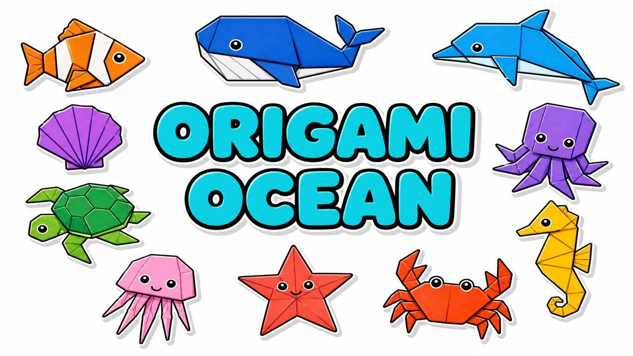 Origami Ocean - Custom cursor collection preview