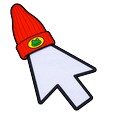 PaRappa the Rapper Retro Style Pixel Arrow Default