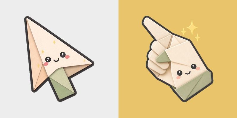 Parchment Spark custom cursor pack preview for Chrome, Edge and Windows