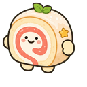 Peach Croissant Roll Cursor Pointer