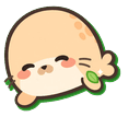 Peach Kawaii Seal Pup Default