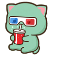Peach Mint Cinema Cats Pointer