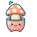 Peach Mushroom Pot Default