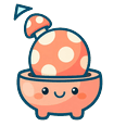 Peach Mushroom Pot Pointer