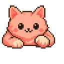 Peach Pixel Bongo Cat Pointer