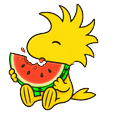 Peanuts Snoopy and Woodstock Eating Watermelon Pointer