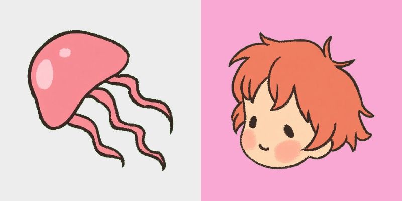 Pink Ponyo Jellyfish