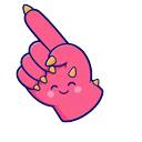 Pink Triceratops Pointer