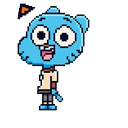 Pixel Art Gumball Darwin Cursor Default