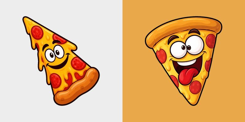 Pizza Slice Delight custom cursor pack preview for Chrome, Edge and Windows