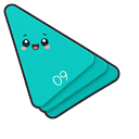 Play 09 Teal Kawaii Pointer