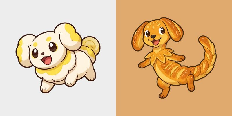 Fidough and Dachsbun