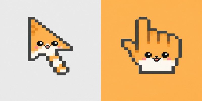 Pop Cat Meme custom cursor pack preview for Chrome, Edge and Windows