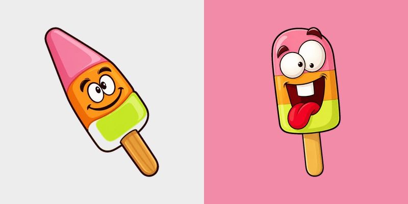 Popsicle Delight custom cursor pack preview for Chrome, Edge and Windows