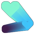 Prank Abstract Gradient Heart Cursor Pointer