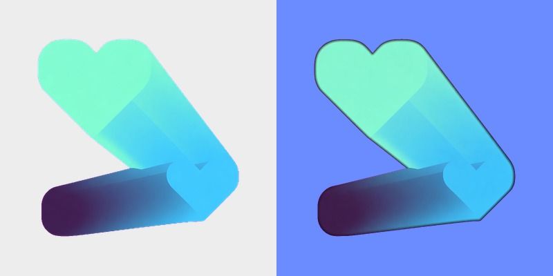 Prank Abstract Gradient Heart Cursor