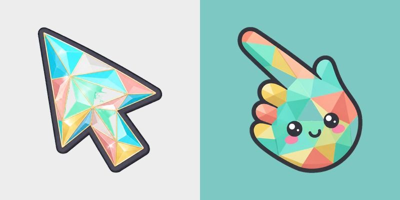 Prism Lattice custom cursor pack preview for Chrome, Edge and Windows