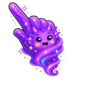 Purple Cosmic Dragon Wind Pointer