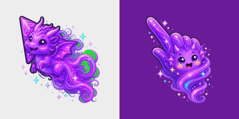 Purple Cosmic Dragon Wind