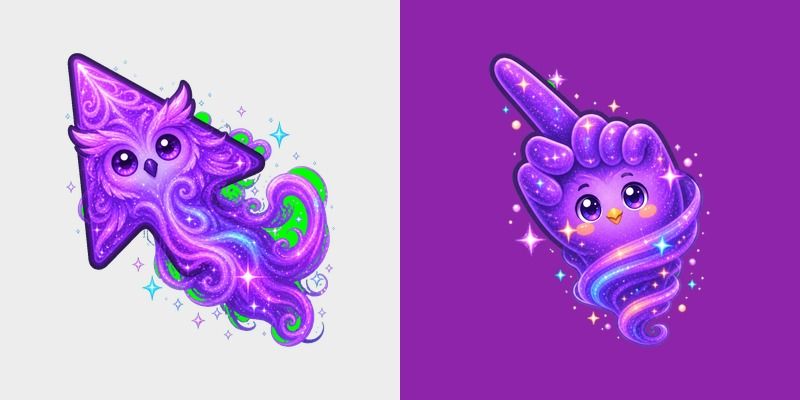 Purple Cosmic Owl Wind