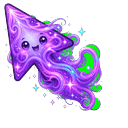 Purple Cosmic Wind Light Cursor Default