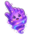 Purple Cosmic Wind Light Cursor Pointer