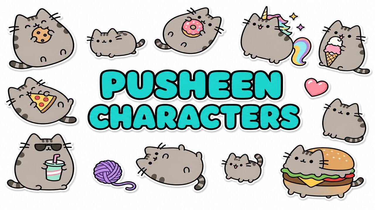 Pusheen Characters - Custom cursor collection preview