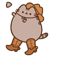 Pusheen Cowboy Hat Boots Default