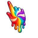 Rainbow Candy Melt Pointer
